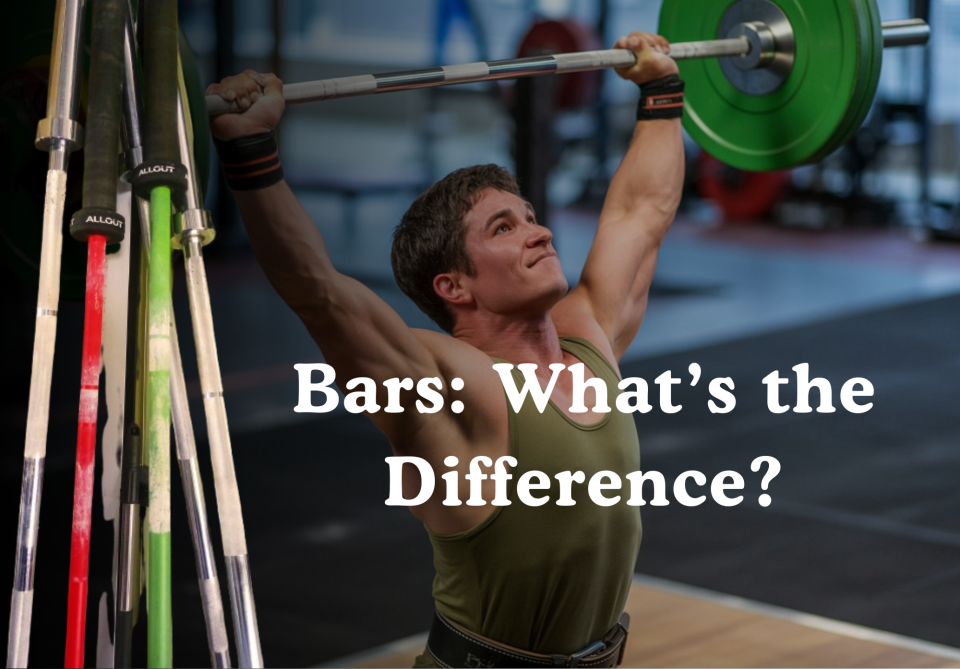 What's the difference between a chrome Olympic bar and those colored "pro powerlifting" bars?

https://bmarchai.com/blog/post/2/whats-the-difference-between-a-chrome-olympic-bar-and-those-colored-pro-powerlifting-bars